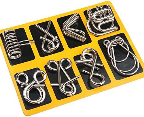 Set aus Metall-Puzzleringen – BrainTwist