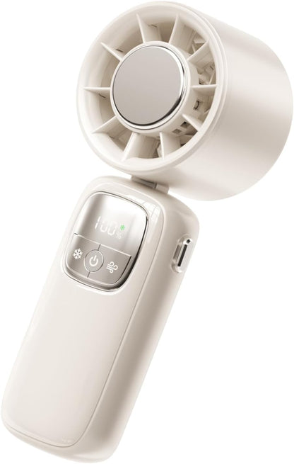 Tragbarer Faltbarer Handventilator mit LED-Anzeige 100 Geschwindigkeiten