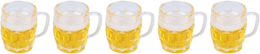 Mini Bierkrüge (12er-Set, Harz) – DekoProst Oktoberfest 2025