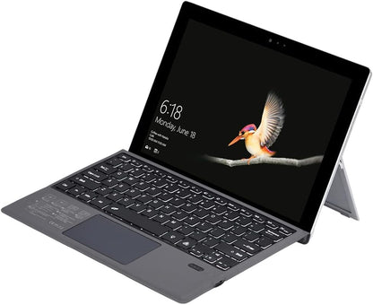 Kabellose Bluetooth-Tastatur mit Hintergrundbeleuchtung und Touchpad für Surface Pro – Nexora