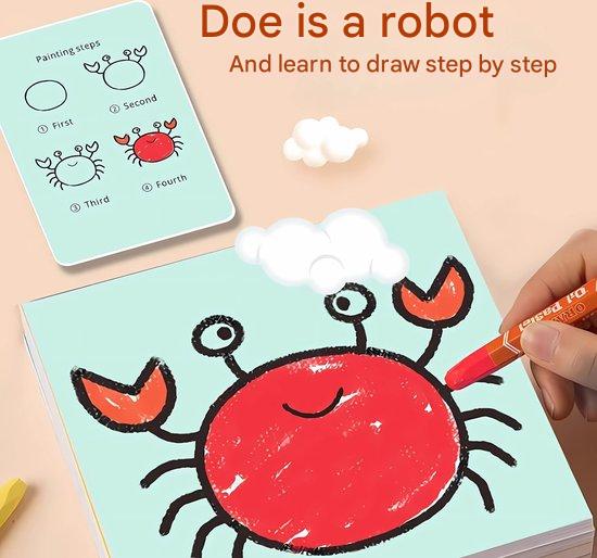 Tekenroboter mit Lernkarten – Kreatives Zeichenlernen für Kinder
