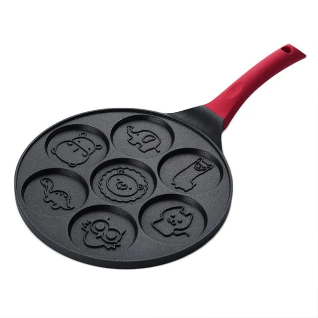 Tiermotiv-Pfanne für Kinderpfannkuchen mit Antihaftbeschichtung – 26 cm