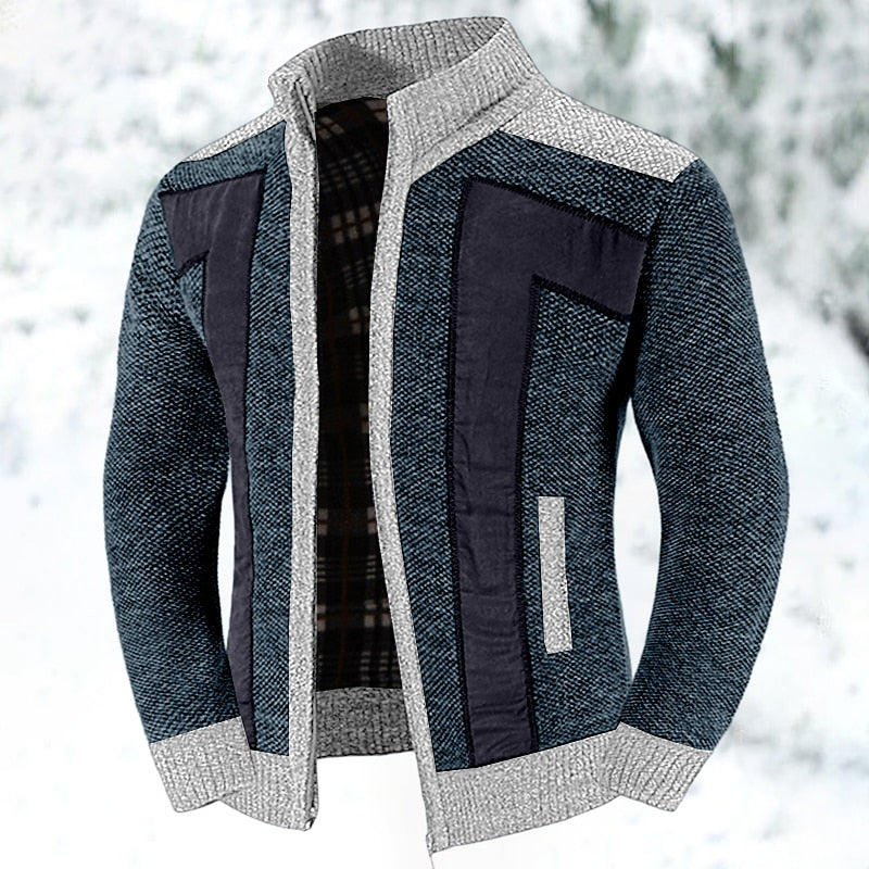 Wollweste mit Reißverschluss und Pullover - Leon