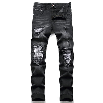 Trendige zerrissene Herrenjeans - Jaxon