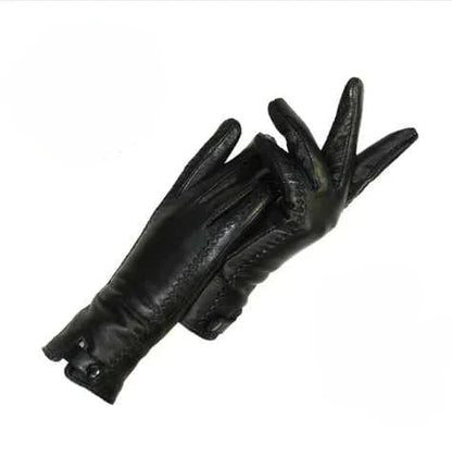 Vintage Leder Damenhandschuhe - RetroGrove