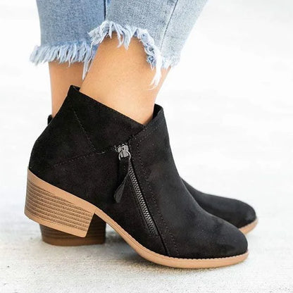 Orthopädische Leder Stiefeletten - Helena