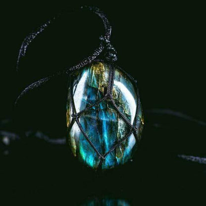 Drakenhart Labradoriet Ketting - Astrid