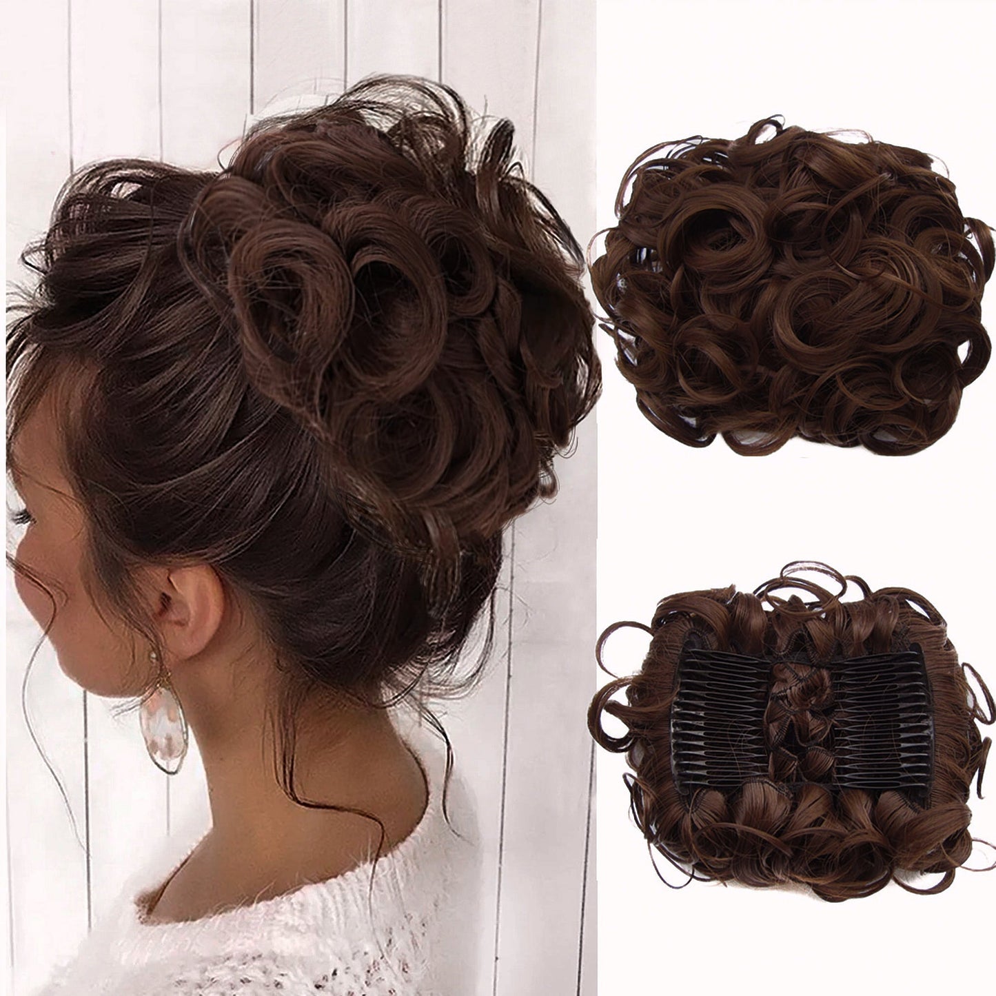 Krullende Knot Hairextension – FluffyFix