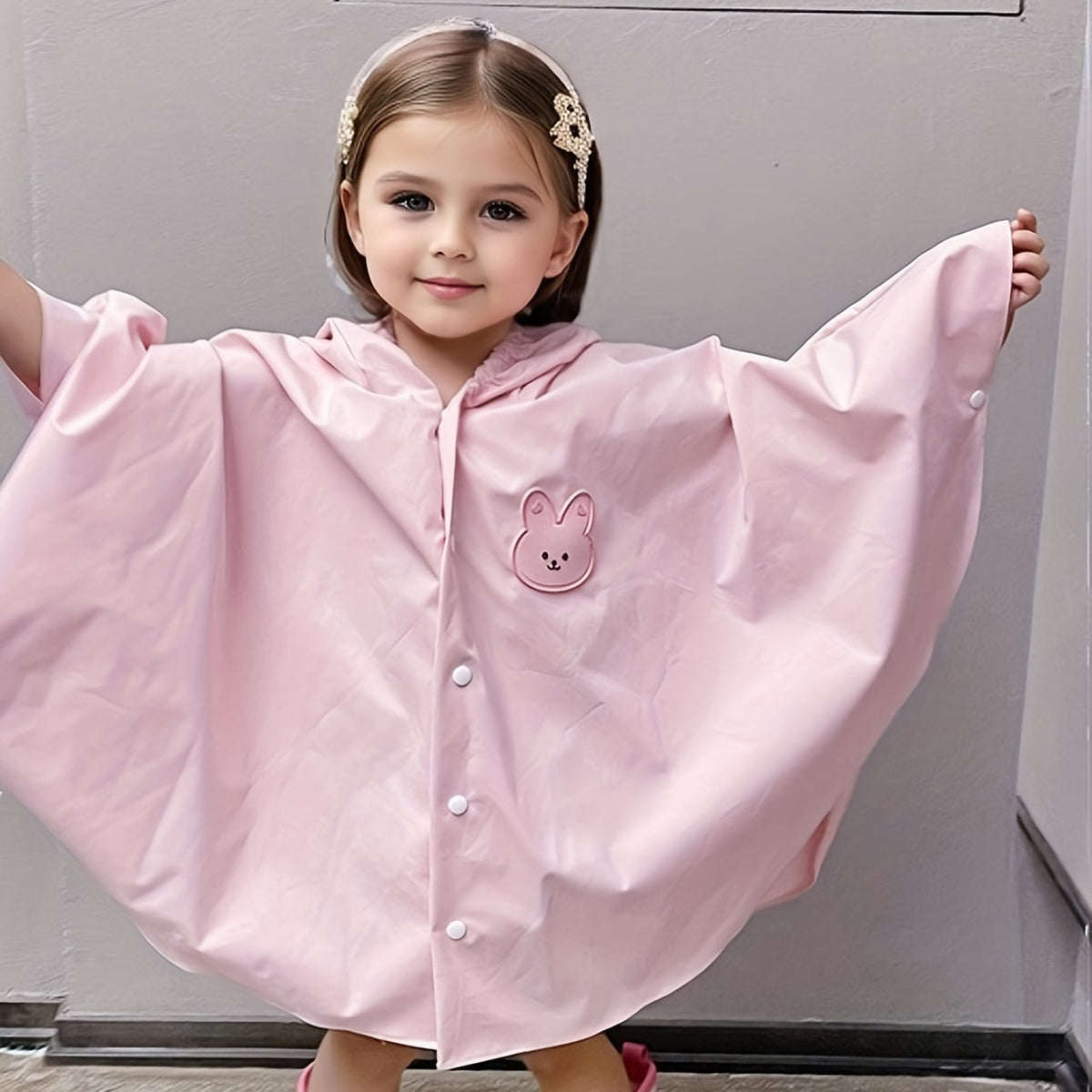 Kinder Regenjacke mit Bären- oder Hasenmotiv – Wasserdicht & Leicht für den Herbstzauber