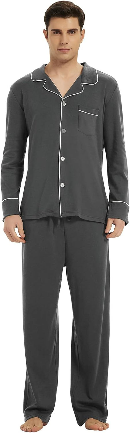 Comfortabele Katoenen Heren Pyjama - Leo