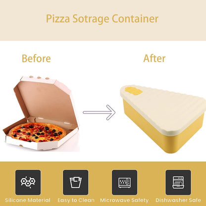 Wiederverwendbarer Pizzalagerbehälter mit 2 Tabletts – SliceSafe (1+1 GRATIS)