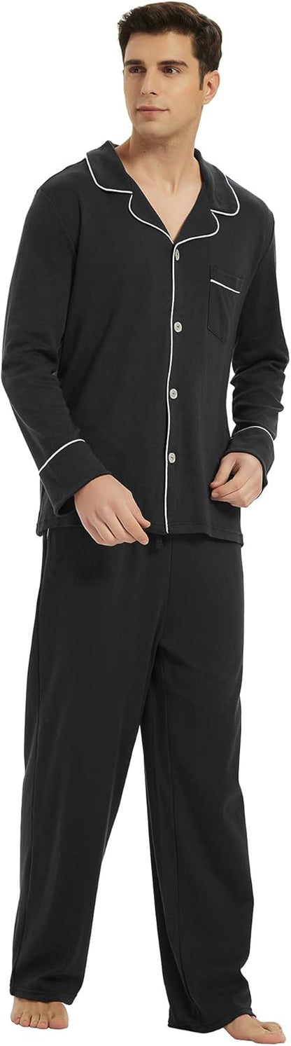 Comfortabele Katoenen Heren Pyjama - Leo