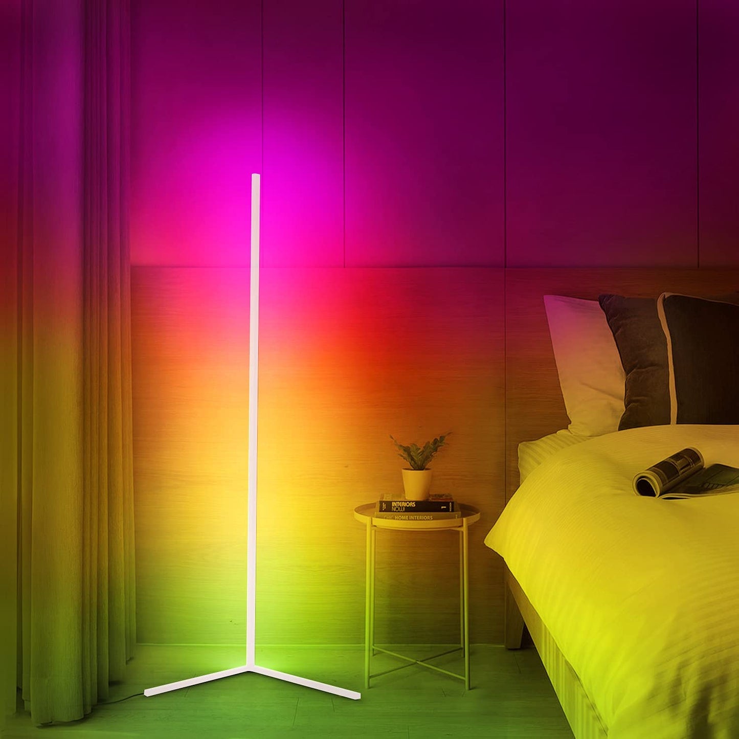LED Design Ecklampe mit Fernbedienung – Viorra