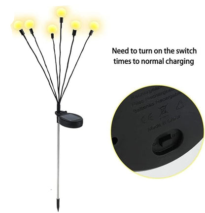 Schwebende Solar-Gartenlampen mit Glühwürmchen-Effekt – FireGlow