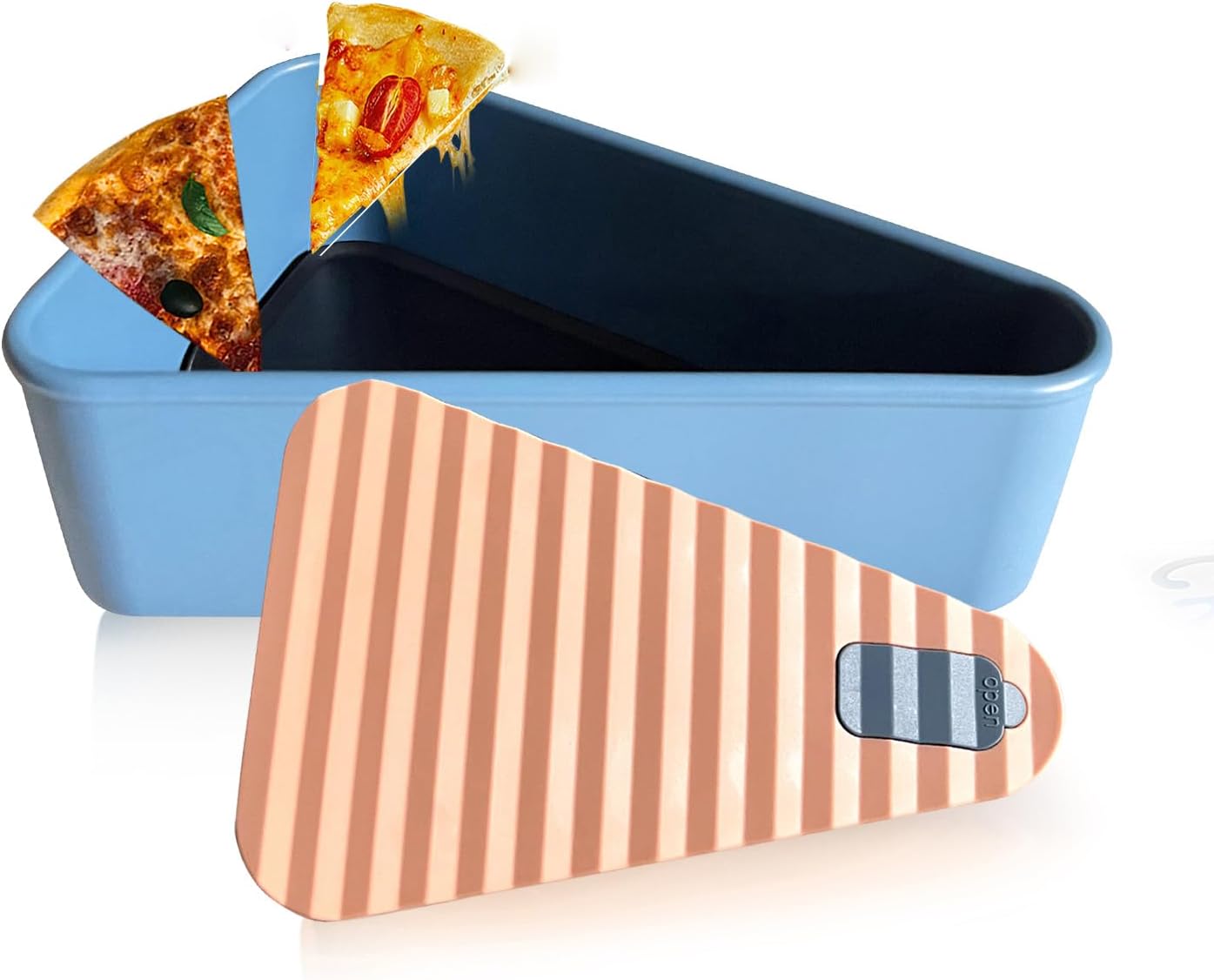 Wiederverwendbarer Pizzalagerbehälter mit 2 Tabletts – SliceSafe (1+1 GRATIS)