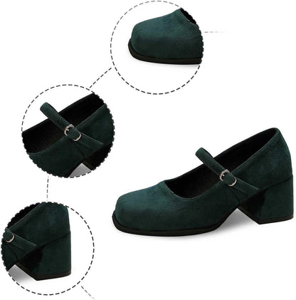 Wildleder Pumps mit Schnalle – Lena Oktoberfest 2025
