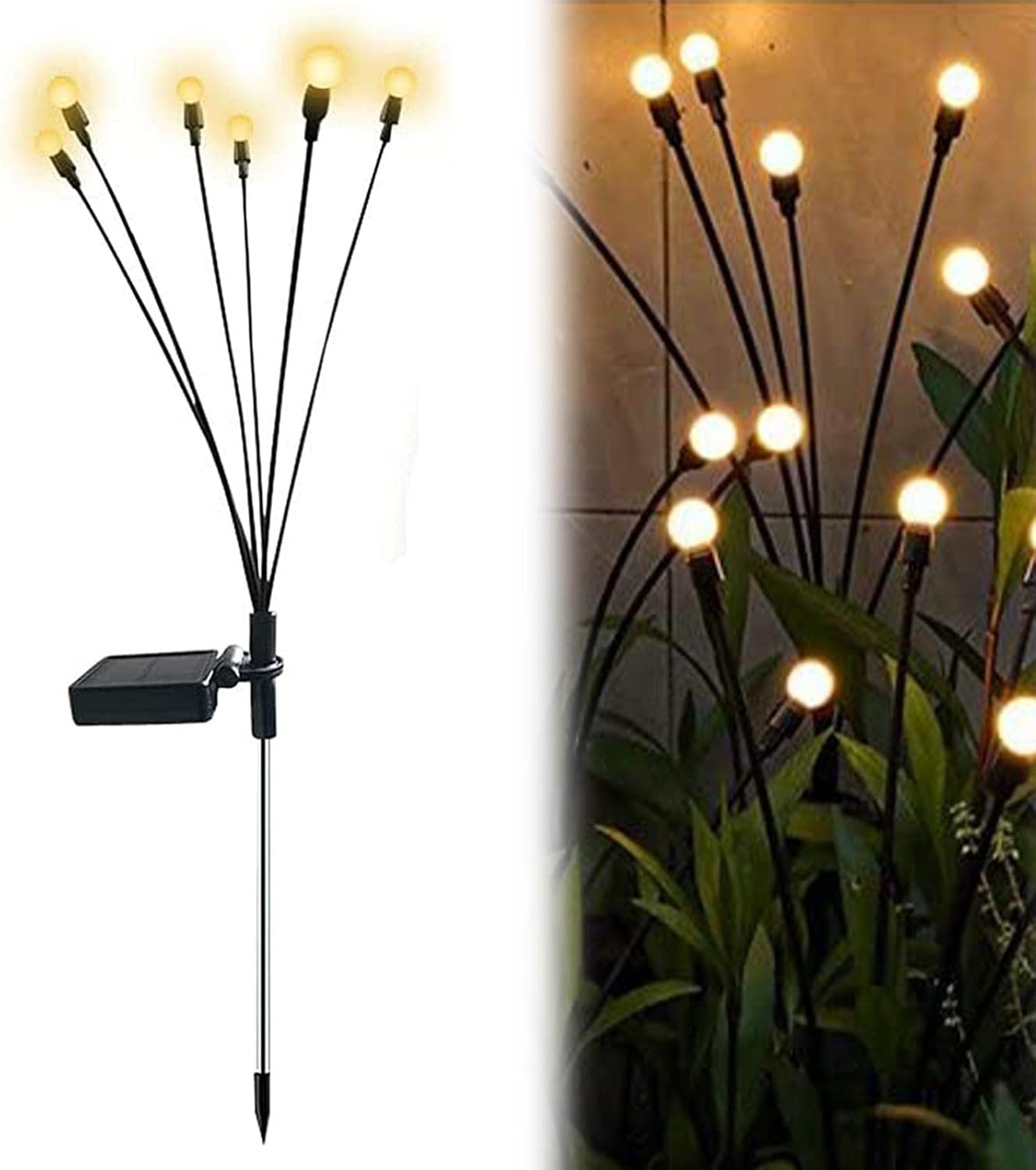 Schwebende Solar-Gartenlampen mit Glühwürmchen-Effekt – FireGlow