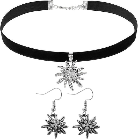 Damen Edelweiß Schmuckset – AlpenLiebe Oktoberfest 2025