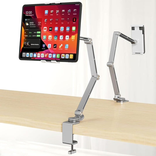 Verstellbarer Aluminium-Tablet-Ständer mit 360°-Drehung – Movaro