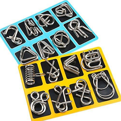 Set aus Metall-Puzzleringen – BrainTwist