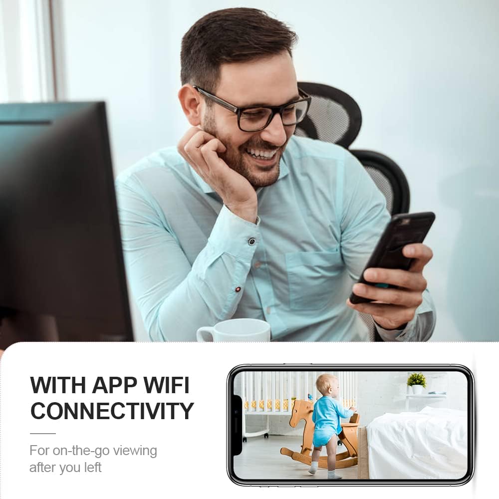 Mini-Sicherheitskamera 4K WiFi Verborgene Innenkamera mit Nachtsicht