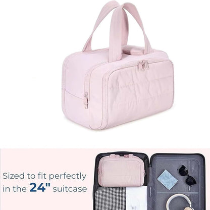 Reise-Kosmetiktasche – Große wasserdichte Kulturbeutel- und Make-up-Organizer (4-in-1) – Selvane