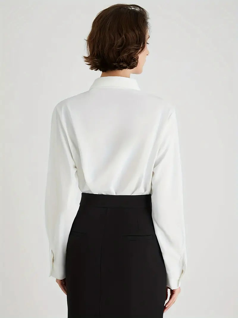 Stylische Weiße Damenbluse - Emilia