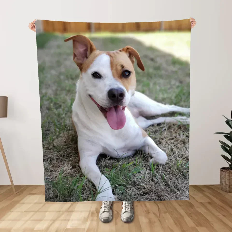 Personalisierte Decke mit eigenem Foto