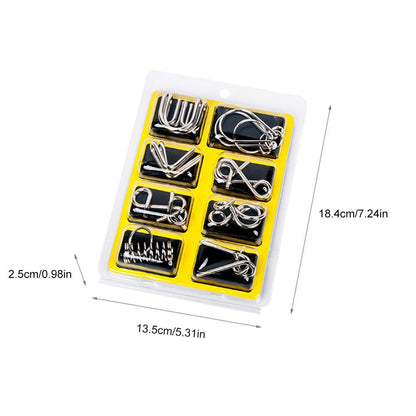 Set aus Metall-Puzzleringen – BrainTwist
