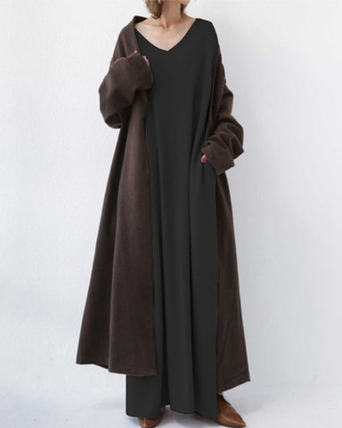 Sommerliches Maxikleid aus Baumwoll-Leinen-Mix – Sorella