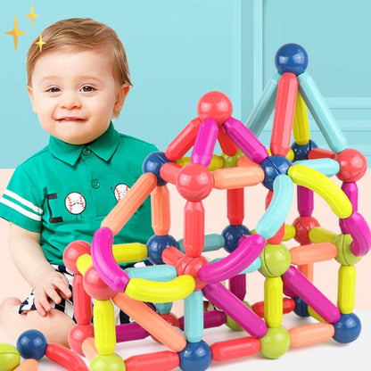 64-teilige Magnetische Bausteine - Creatix