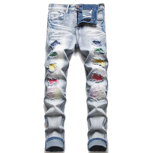 Trendige zerrissene Herrenjeans - Jaxon