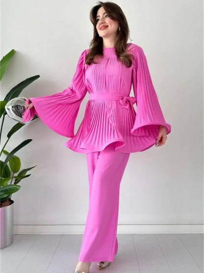 Damen Falten Kleidungsset – Selene