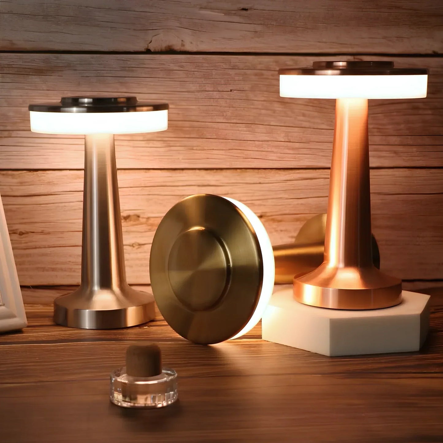 Drahtlose Retro Tischlampe - LumiBar