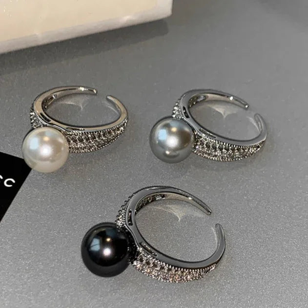 Vintage Offener Perlenring – Elena
