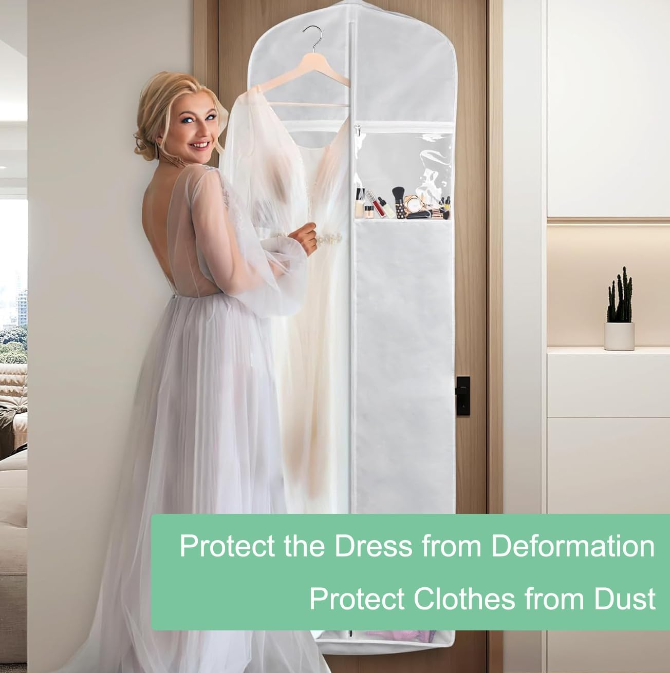 Brautkleid-Aufbewahrungsset in voller Länge – Staubdichte Brautkleid-Hülle