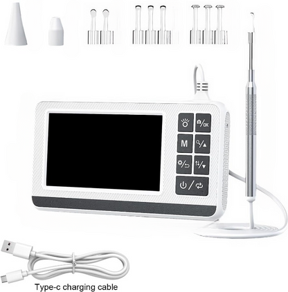 Ohrreinigungsohrmikroskop mit 3,9 mm Kamera und 4,3-Zoll HD-Bildschirm – Claryon