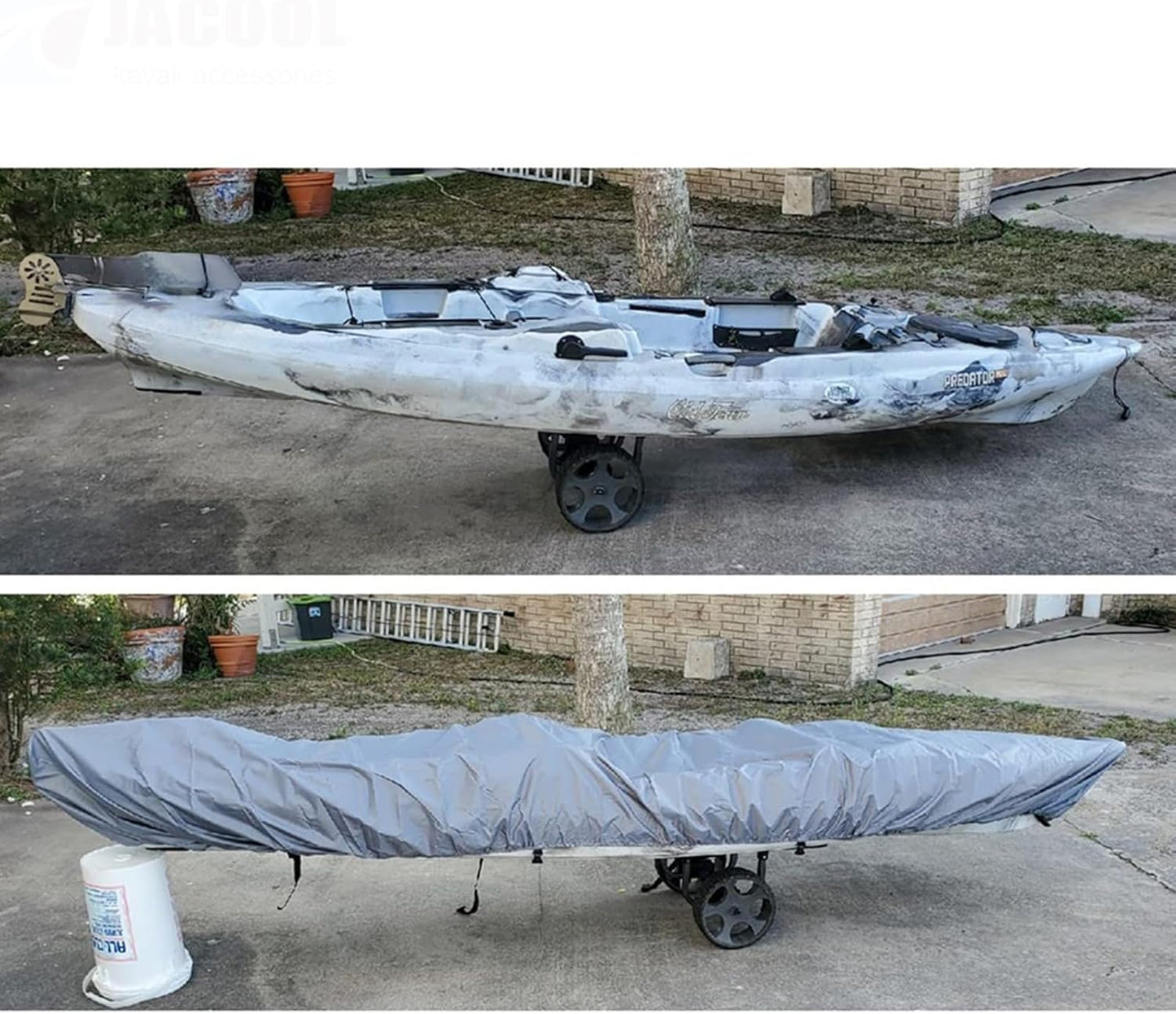 Wasserfester, UV-beständiger Kajakabdeckung mit verstellbaren Riemen – Marivor