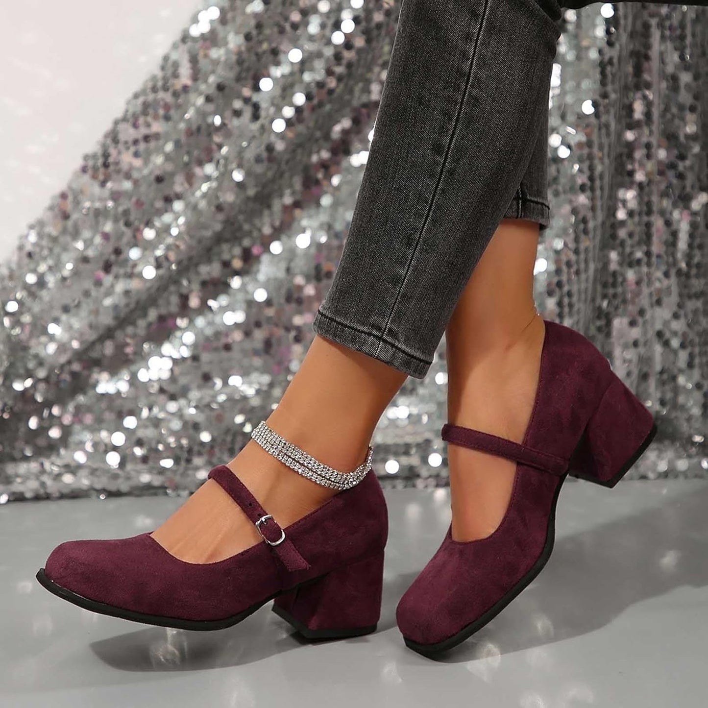 Wildleder Pumps mit Schnalle – Lena Oktoberfest 2025