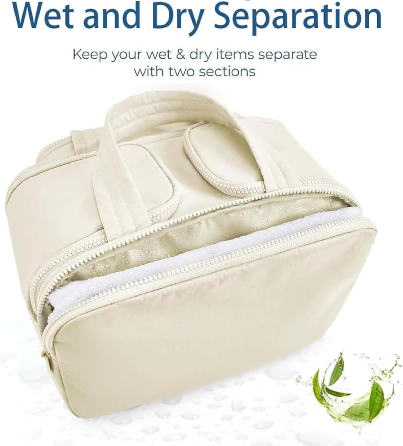 Reise-Kosmetiktasche – Große wasserdichte Kulturbeutel- und Make-up-Organizer (4-in-1) – Selvane