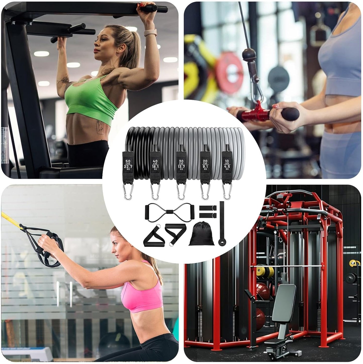 Trainer Suspension Widerstandsbänder Set – Veltrix