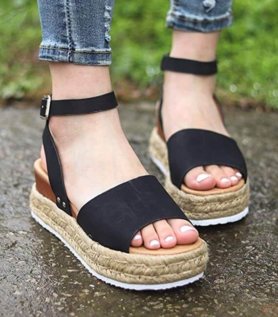 Trendy Damen Espadrille Sommerschuhe – Liv