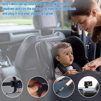 Babymirror mit 1080P Kamera & 4,3'' Bildschirm – Solvian