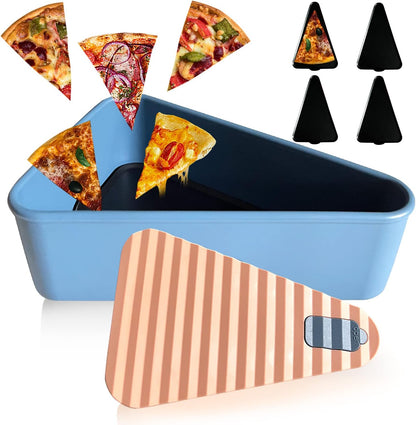 Wiederverwendbarer Pizzalagerbehälter mit 2 Tabletts – SliceSafe (1+1 GRATIS)