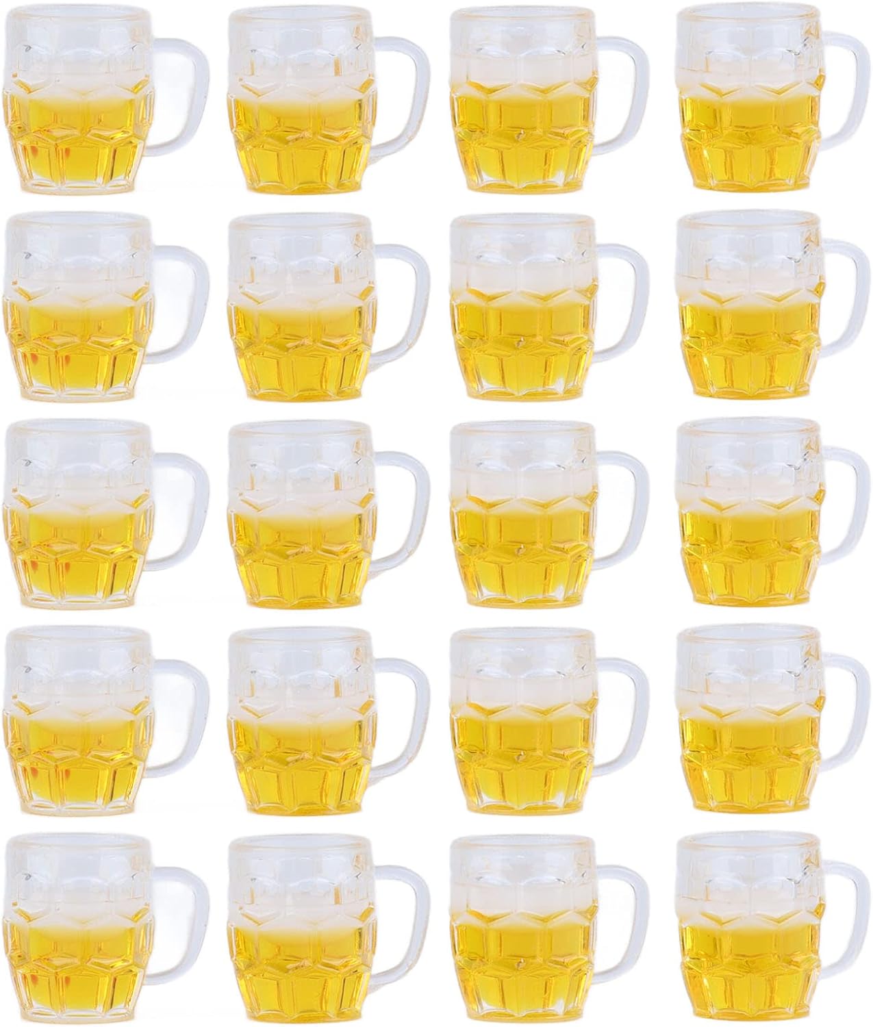 Mini Bierkrüge (12er-Set, Harz) – DekoProst Oktoberfest 2025