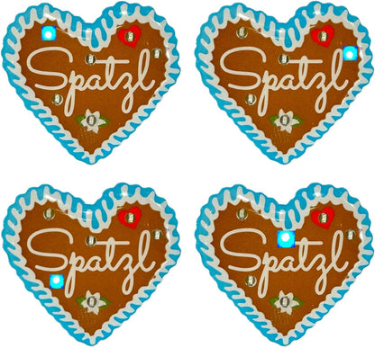 LED Lebkuchenherz Pins (4er-Set) – HerzGaudi Oktoberfest 2025