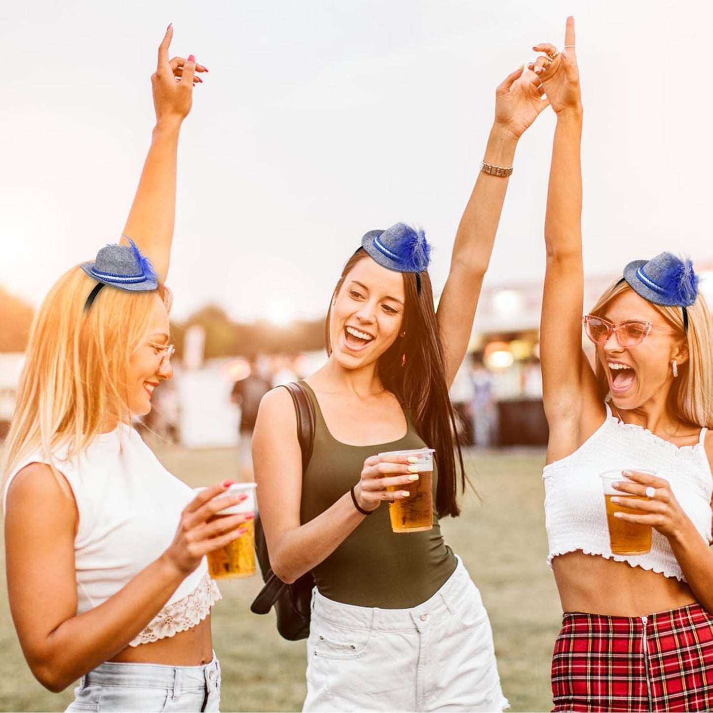 Mini-Trachtenhüte im 3er-Set – WiesnCharme Oktoberfest 2025