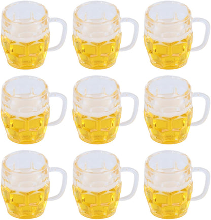 Mini Bierkrüge (12er-Set, Harz) – DekoProst Oktoberfest 2025
