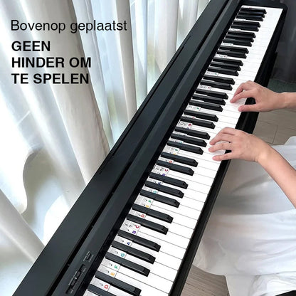 Abnehmbare Notenlabels aus Silikon für 88-Tasten-Pianos und Keyboards