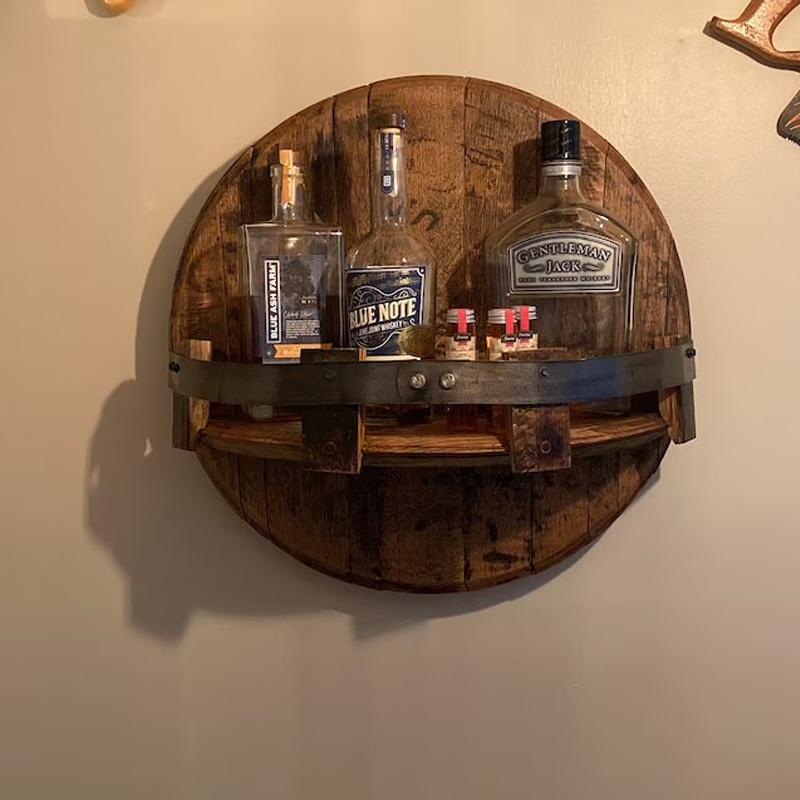 Bourbon Whiskey Fassregal aus Eichenholz – Oakspire